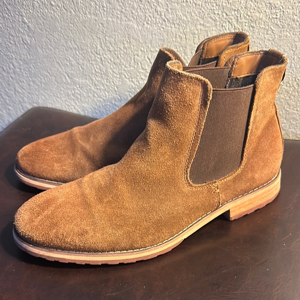 Brown Suede Chelsea Boots